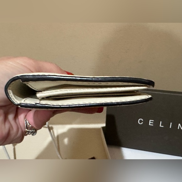 Celine Macadam Embossed Leather and Tan Canvas Long Wallet w/box & dustbag - Picture 8 of 16